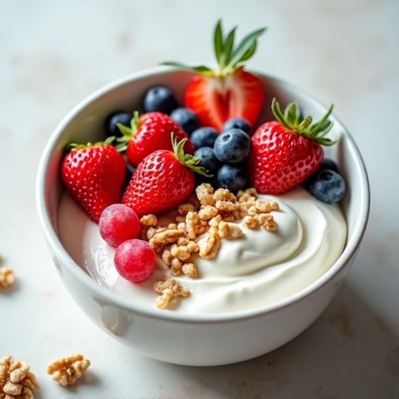 Creamy Greek Yogurt with Fresh Berries