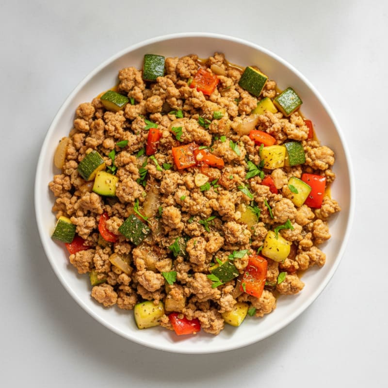 Savory Ground Turkey Skillet with Vegetables