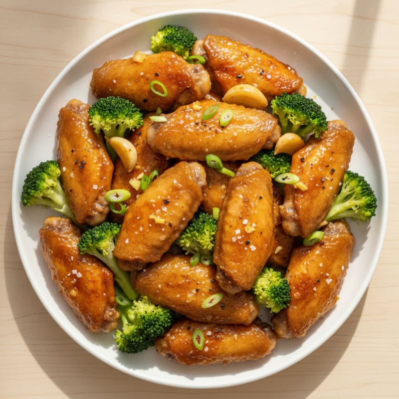 Honey-Garlic Glazed Chicken Wings