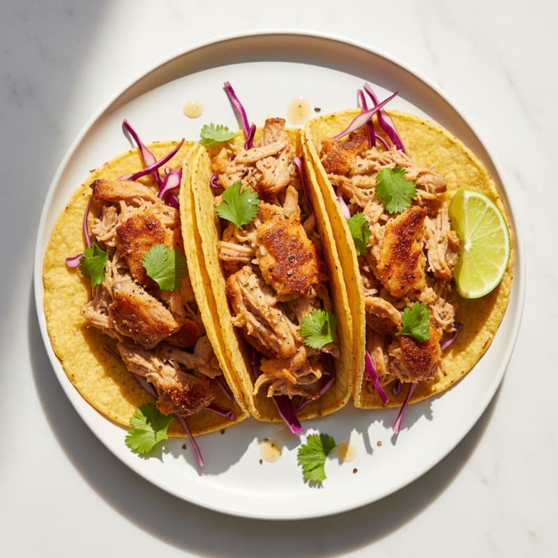 Crispy Slow-Cooked Pork Carnitas Tacos