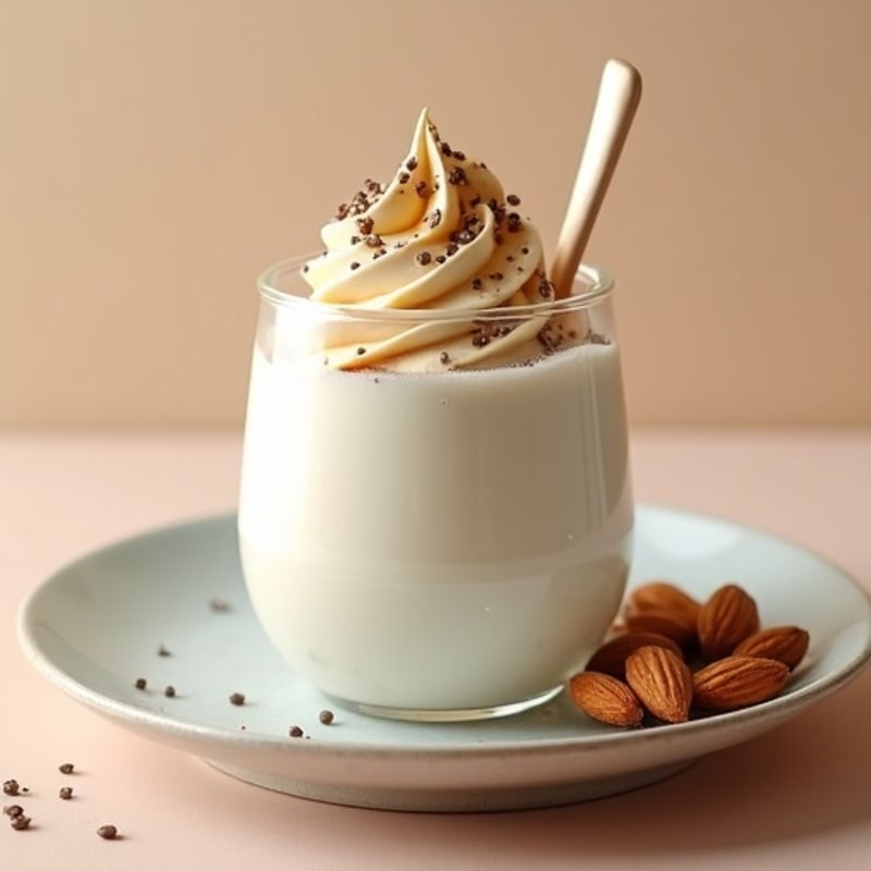 Silky Greek Yogurt Protein Mousse with Almond Butter Swirl