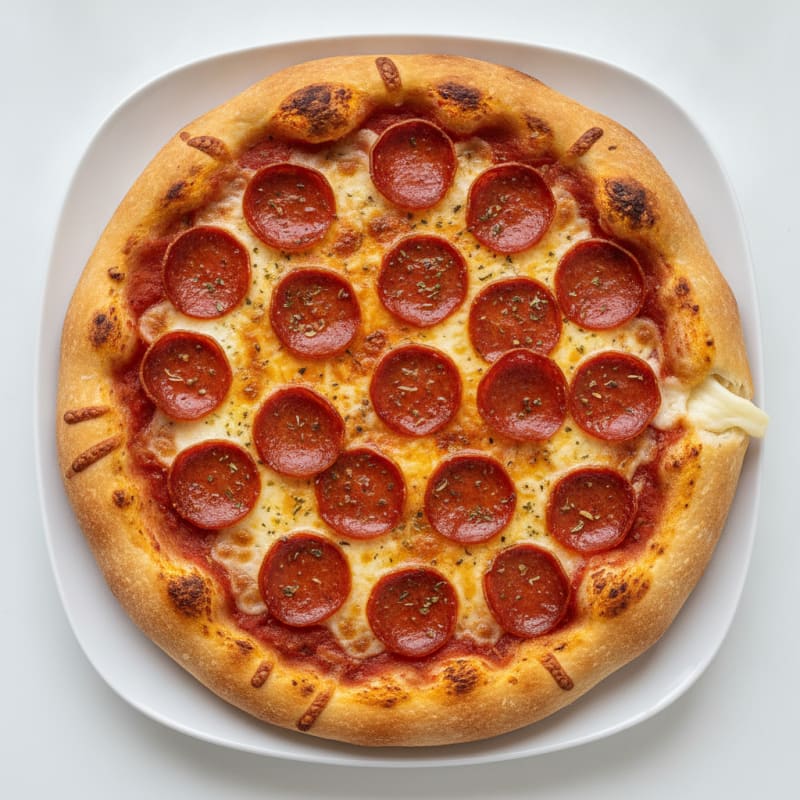 Stuffed Crust Pepperoni Pizza