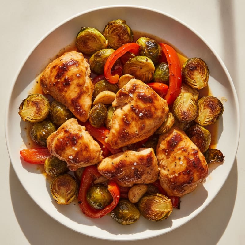 Honey-Chipotle Chicken and Roasted Vegetables