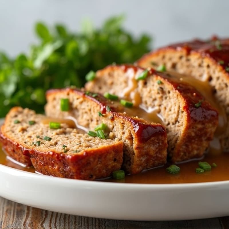 Juicy Lean Meatloaf with Savory Gravy