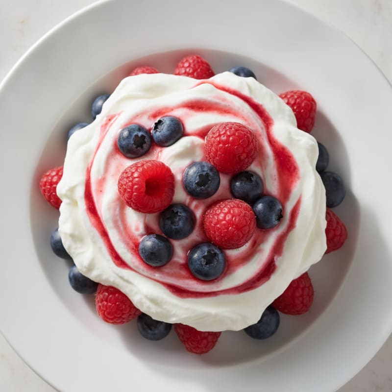 Greek Yogurt Protein Parfait with Mixed Berries