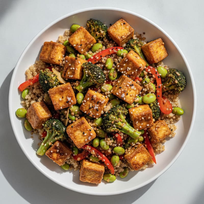 Sesame Tofu Stir-Fry
