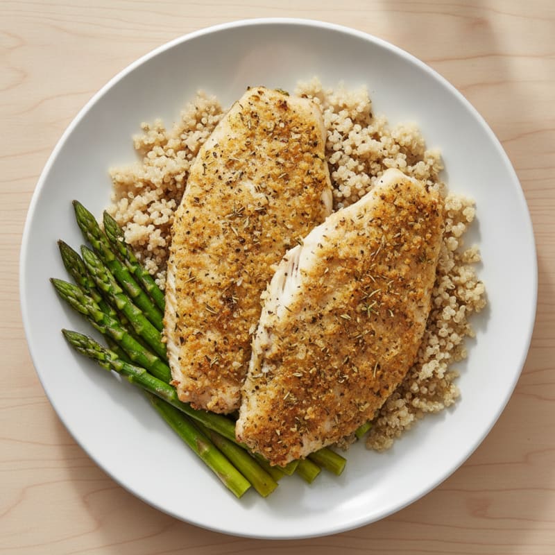 Baked Tilapia with Garlic and Herbs