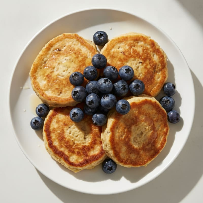 Cottage Cheese Pancakes with Berries