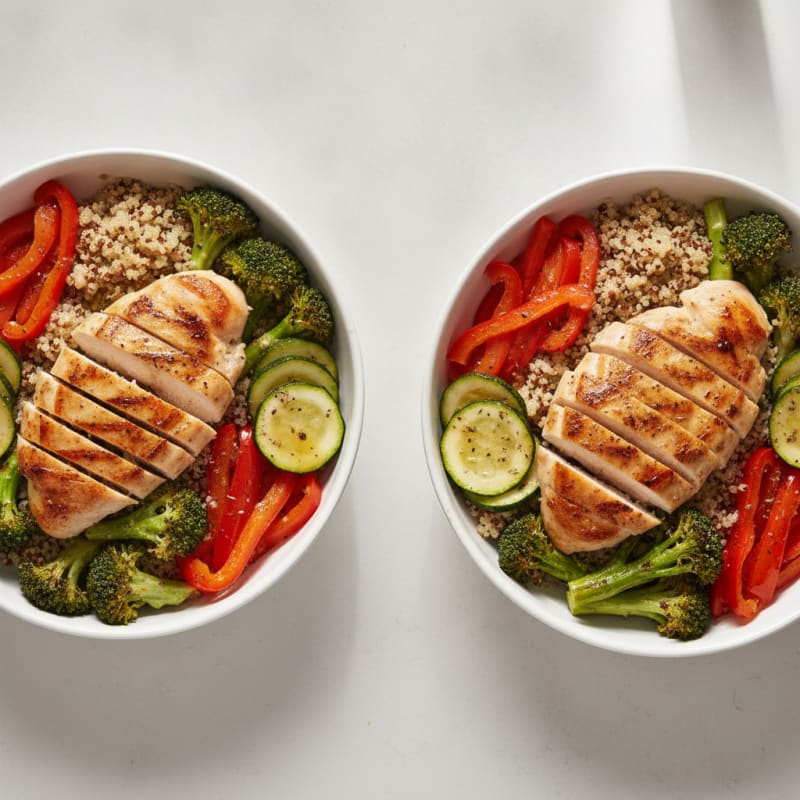 Chicken and Veggie Meal Prep Bowls