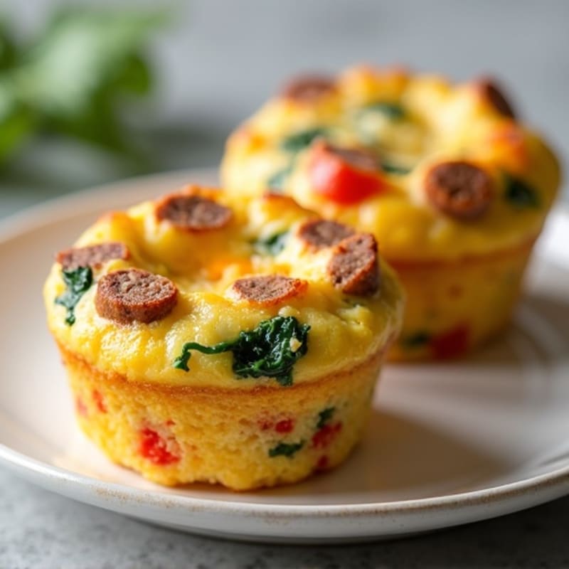 Baked Egg and Sausage Muffins