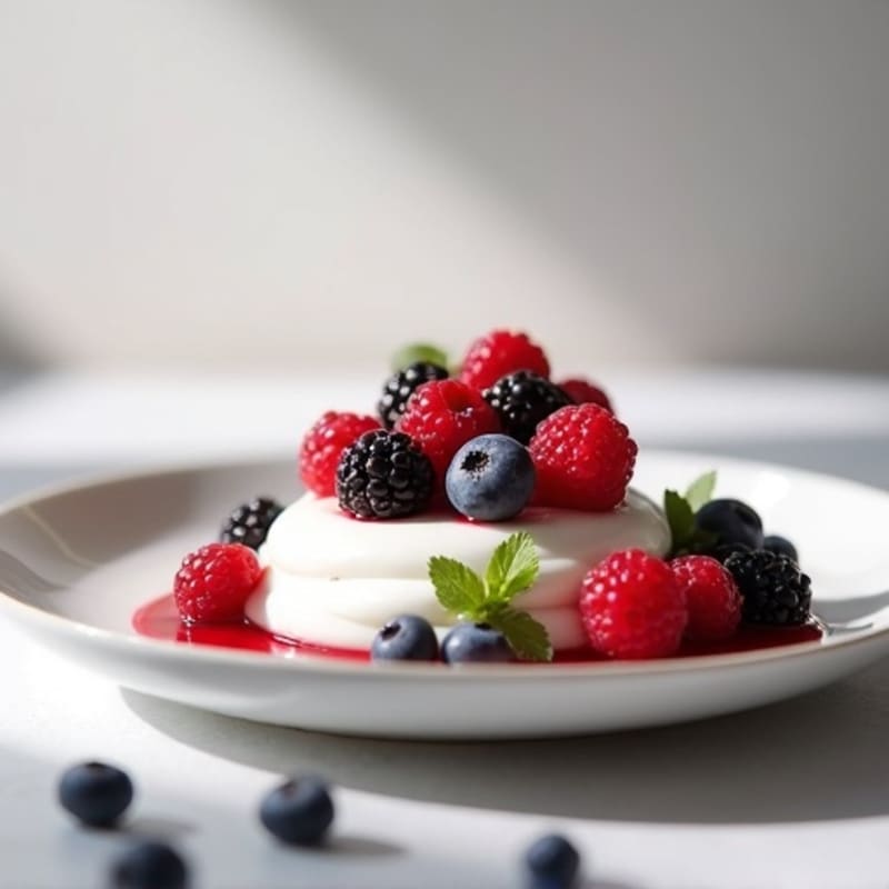 Silky Protein Greek Yogurt with Mixed Berries