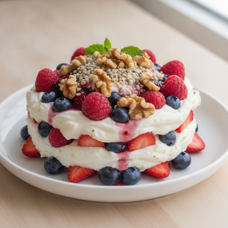 Creamy Greek Yogurt Protein Parfait with Berries