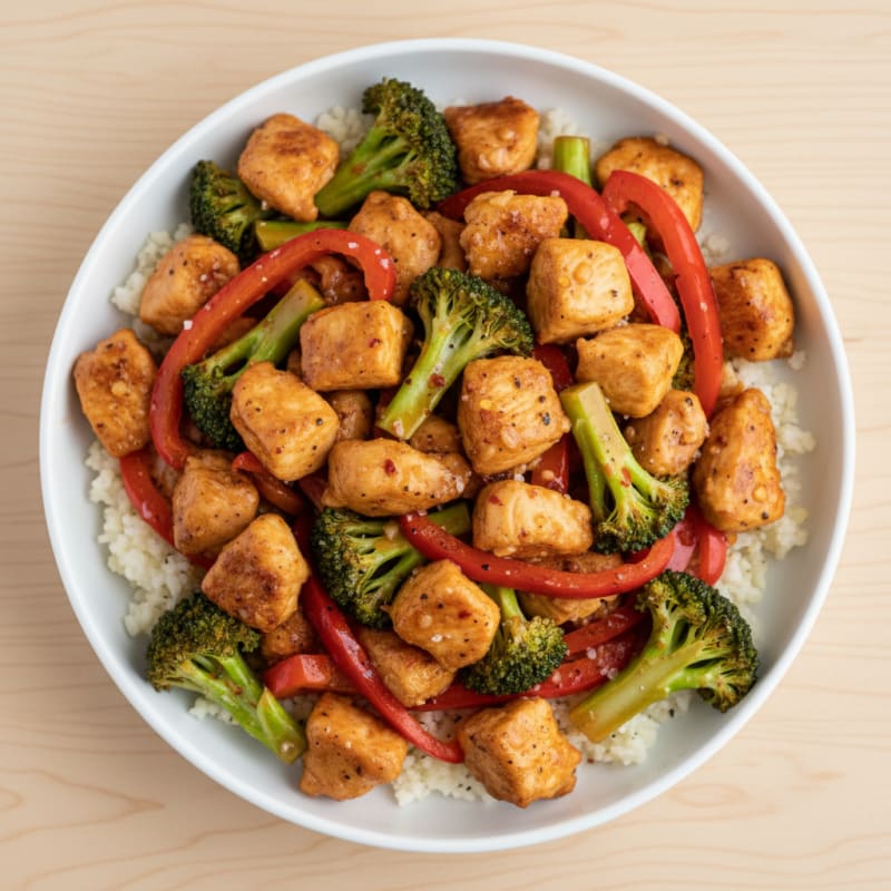 Healthy General Tso's Chicken Stir-Fry