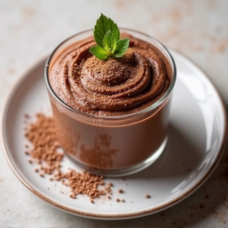 Chocolate Protein Pudding with Chia Seeds