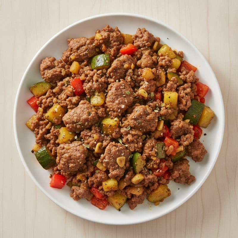 Ground Beef and Vegetable Skillet