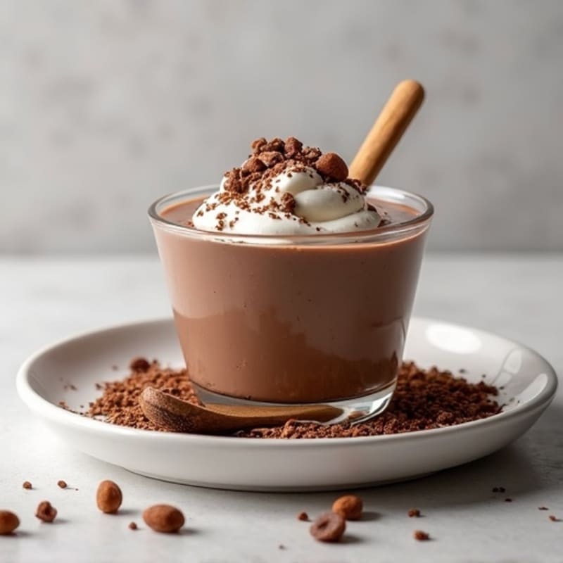 Silky Chocolate Protein Pudding with Greek Yogurt