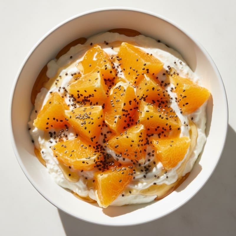 Orange Honey Chia Yogurt Power Bowl
