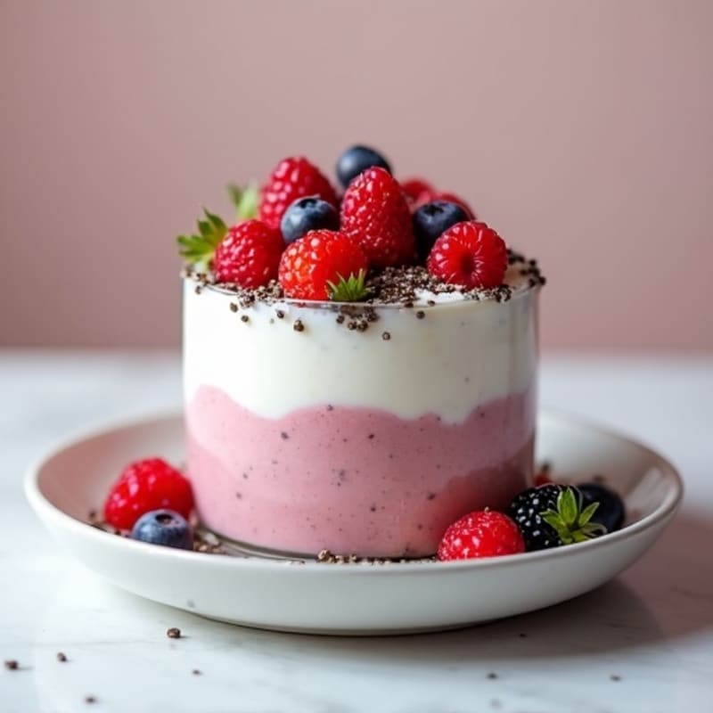 Creamy Greek Yogurt Parfait with Berries and Chia
