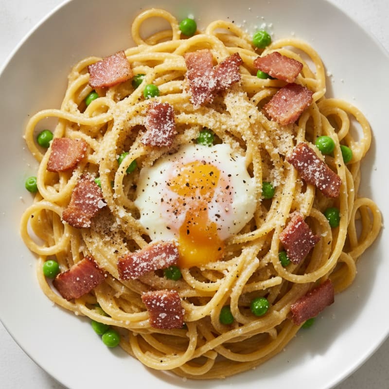 Classic Carbonara with Pancetta and Egg