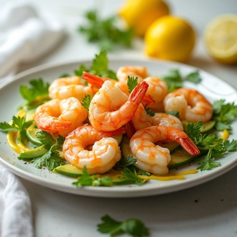 Fresh Citrus Marinated Shrimp with Creamy Avocado