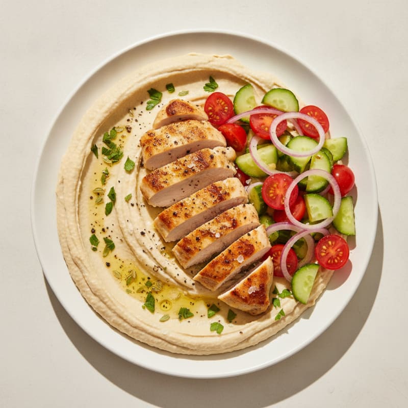 Mediterranean Herb Hummus Platter