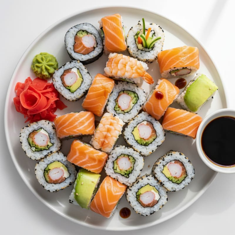 Assorted Fresh Sushi Rolls