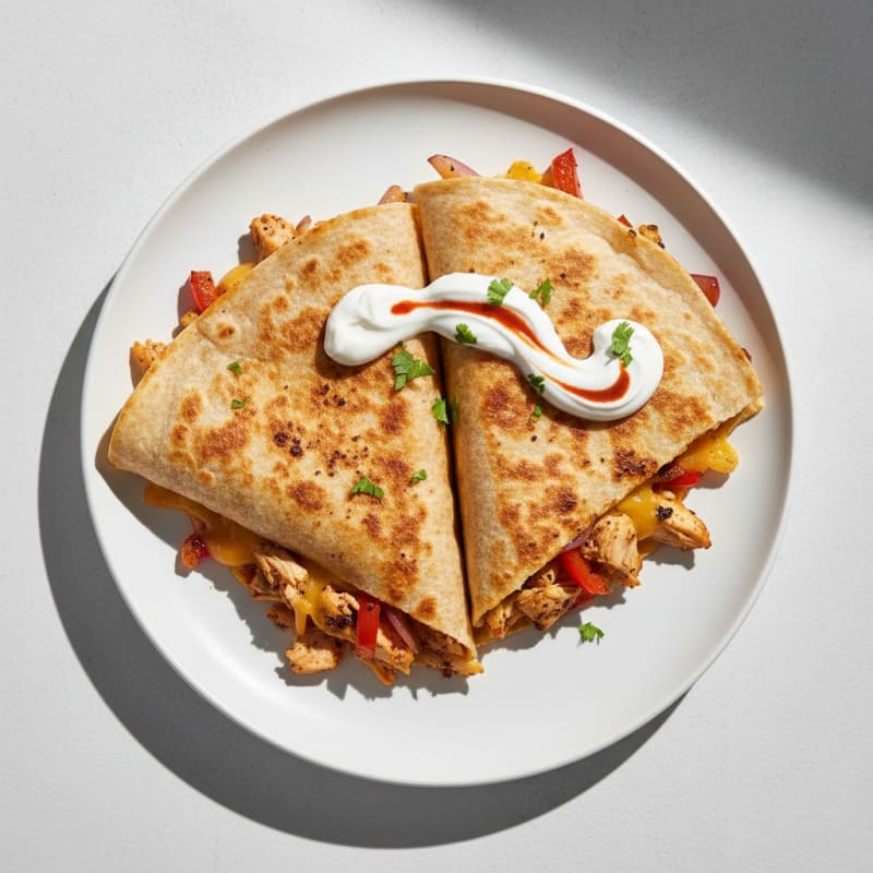 Crispy Chipotle Chicken Quesadillas