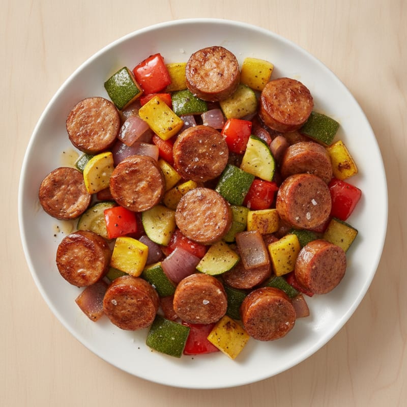 Sheet Pan Turkey Sausage with Roasted Vegetables