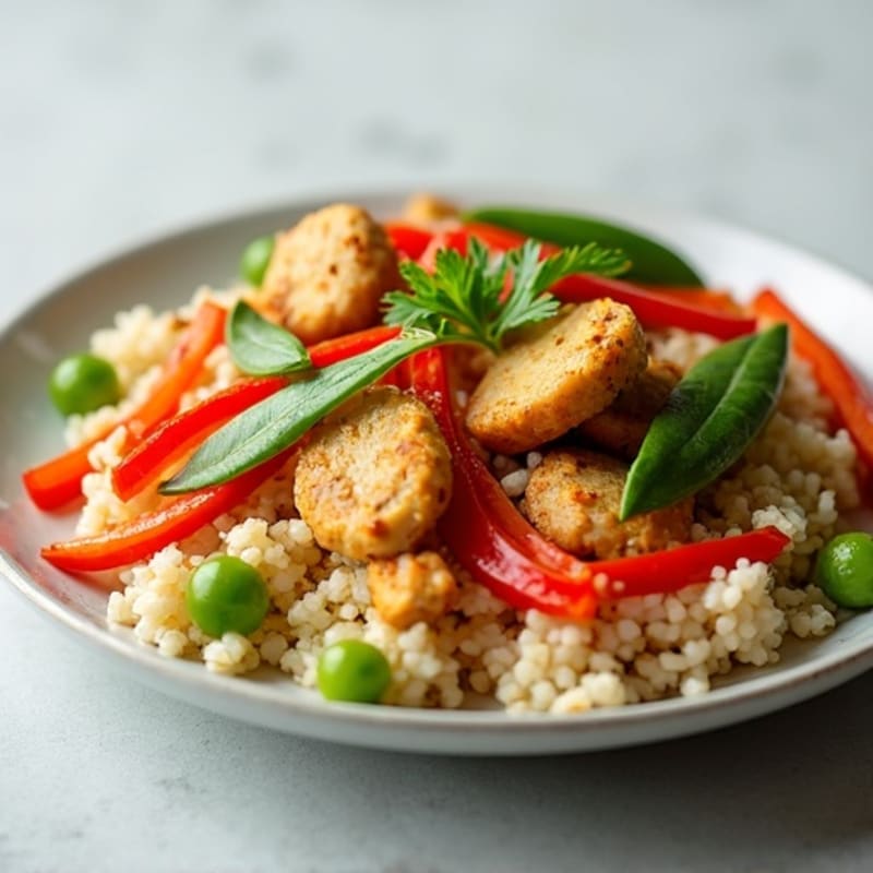 Cauliflower Rice Chicken Stir-Fry