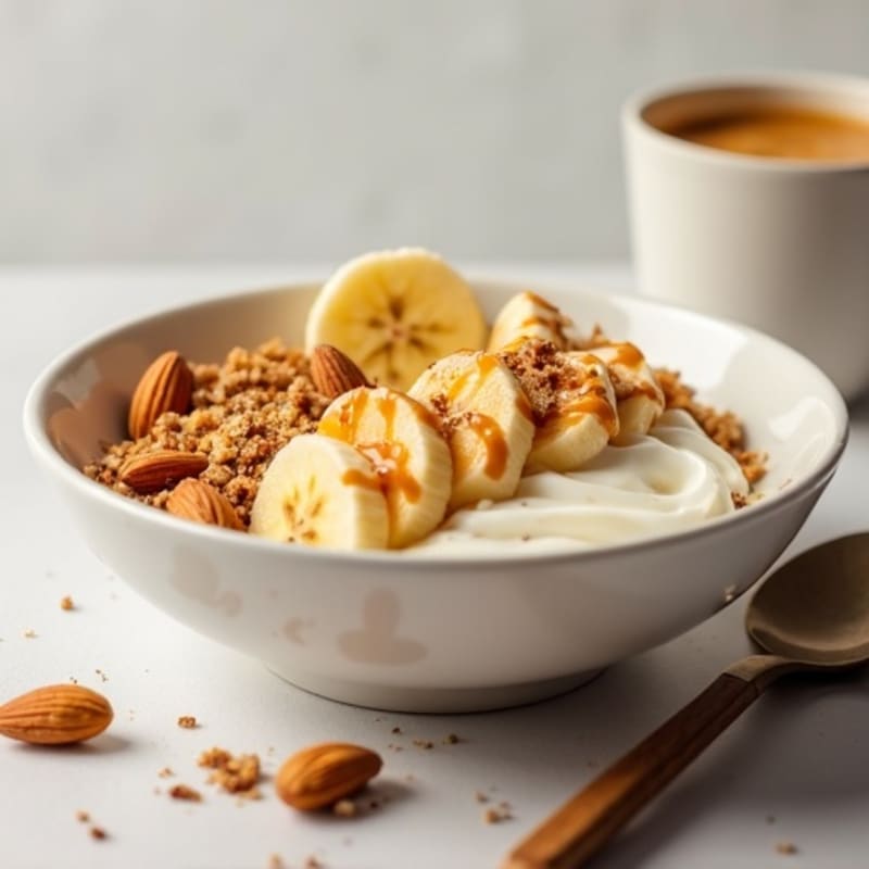 Crunchy Almond Banana Breakfast Bowl