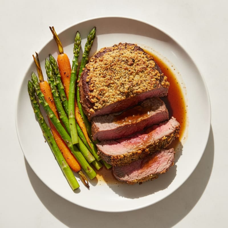 Garlic Herb Roasted Beef Tenderloin