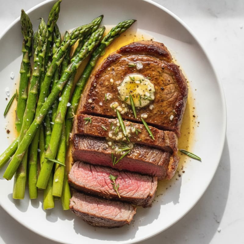 Pan-Seared Steak with Garlic Butter