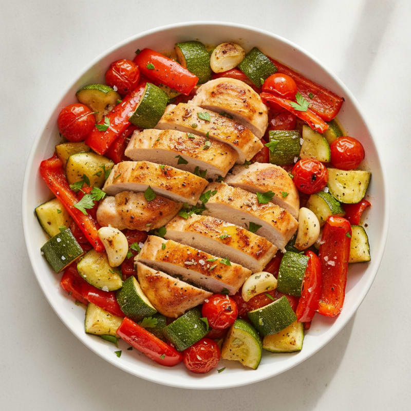 Herb-Roasted Mediterranean Chicken & Vegetables
