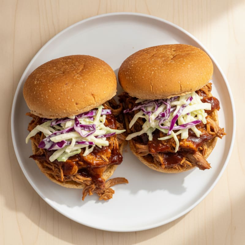 Slow-Cooked BBQ Pulled Pork Sandwiches