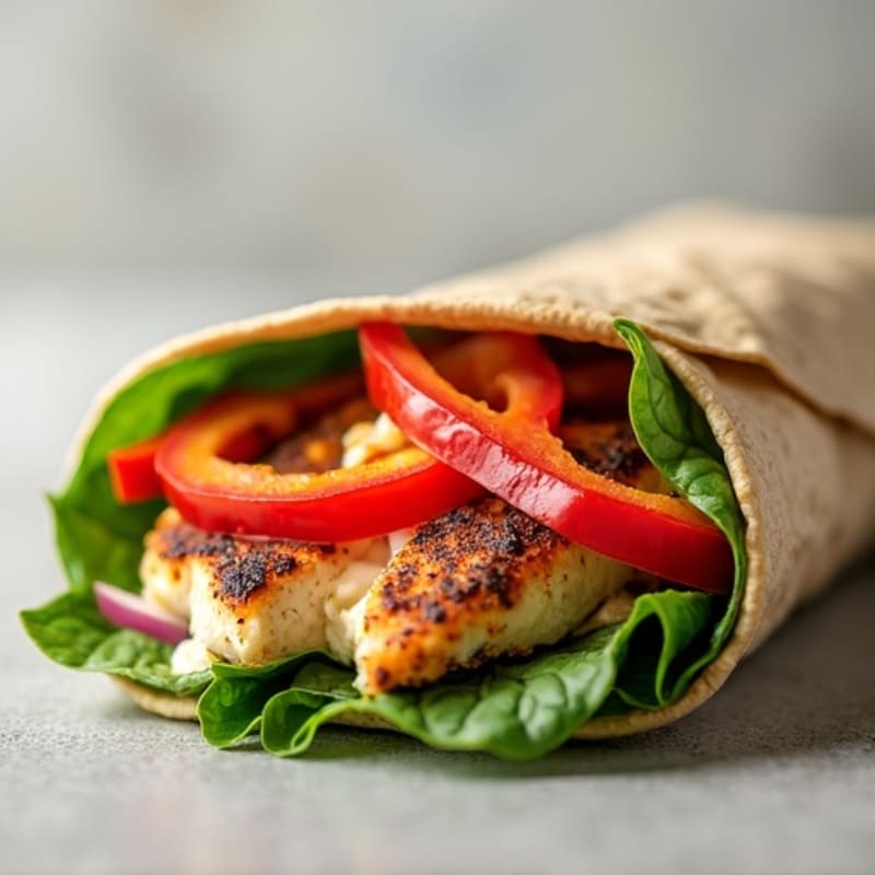 Fresh Grilled Chicken and Veggie Wrap