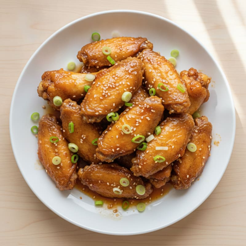 Honey-Garlic Glazed Chicken Wings
