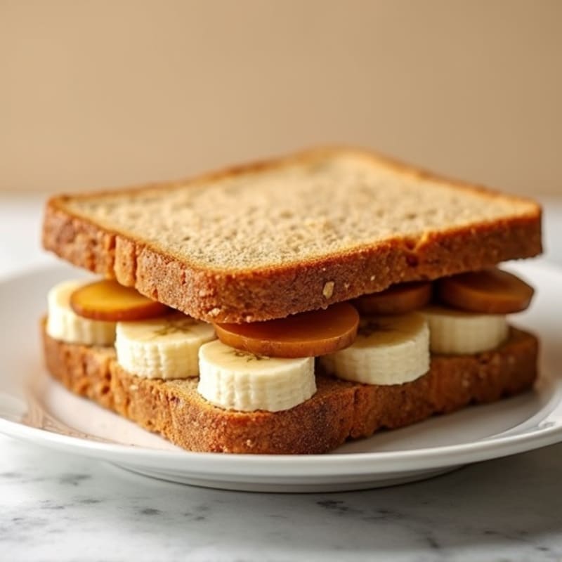 Crispy Peanut Butter & Banana Whole Grain Sandwich