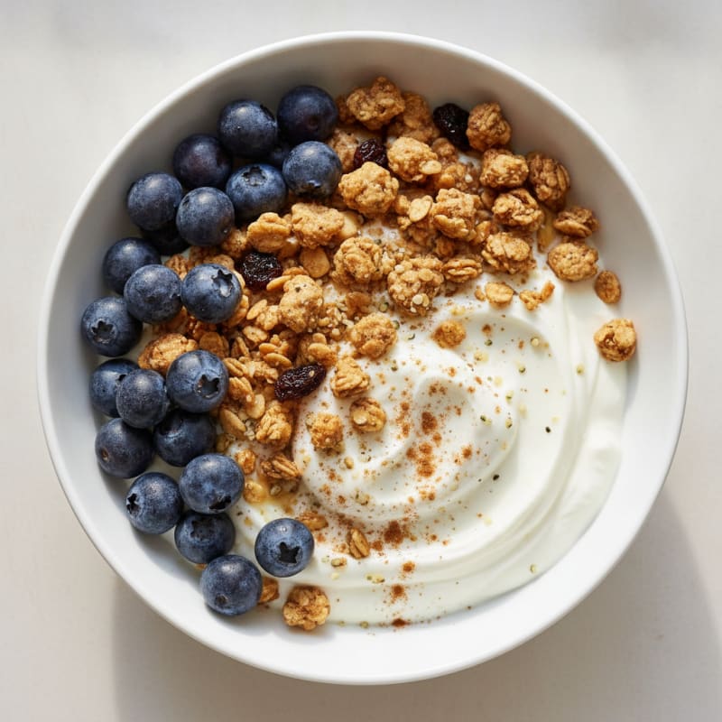 Greek Yogurt Berry Granola Bowl