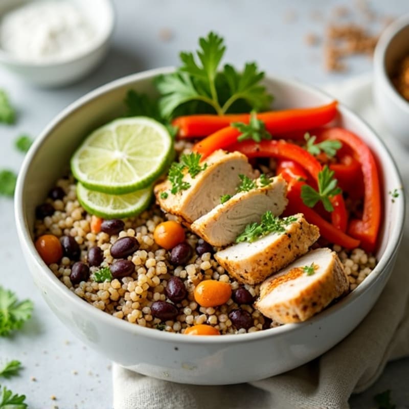 Zesty Lime Quinoa Black Bean Bowl