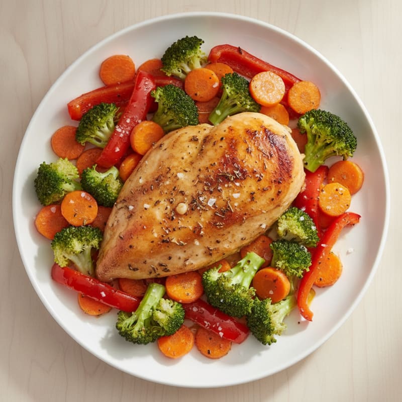 Garlic Herb Roasted Chicken with Vegetables