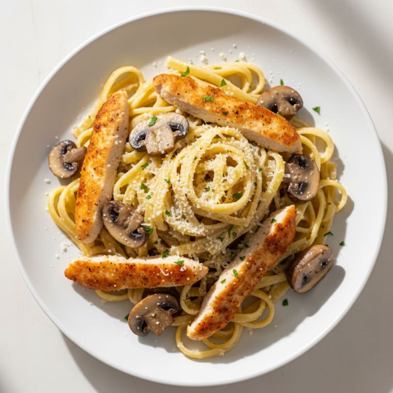 Truffle Mushroom Tagliatelle with Parmesan