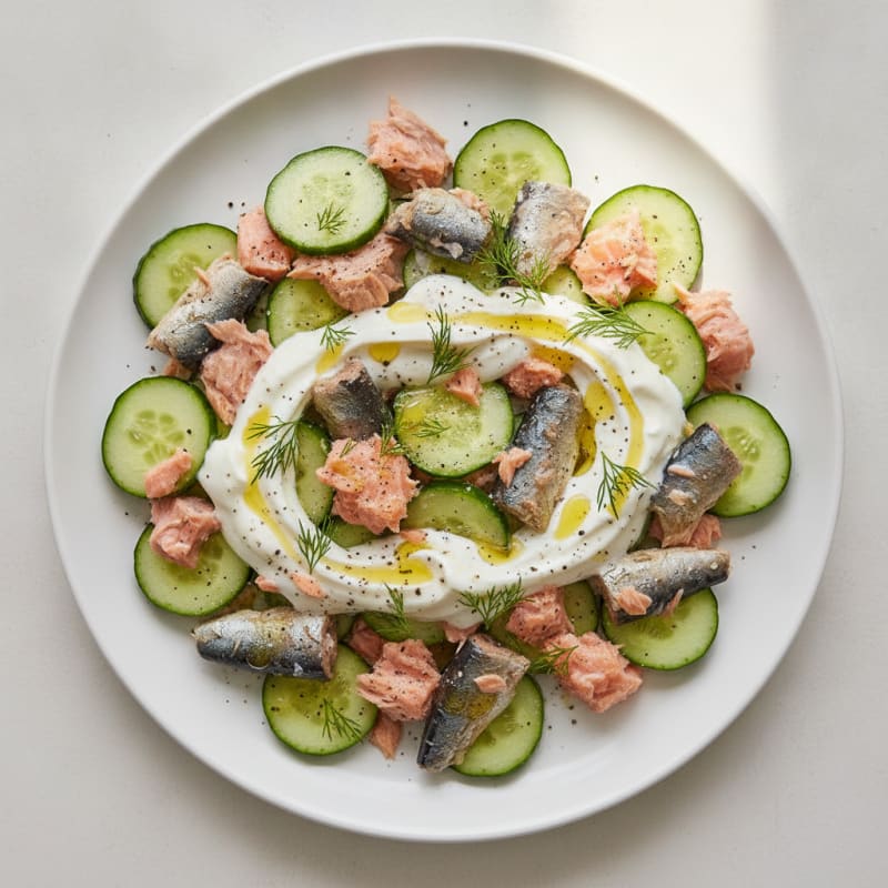 Mediterranean Triple-Fish Salad