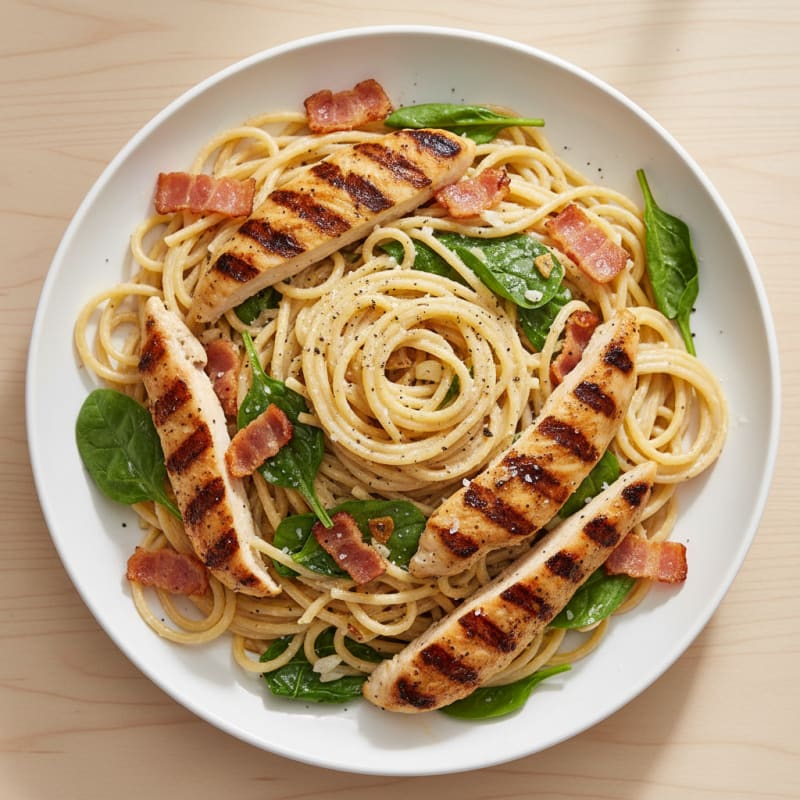 Classic Carbonara with Crispy Pancetta
