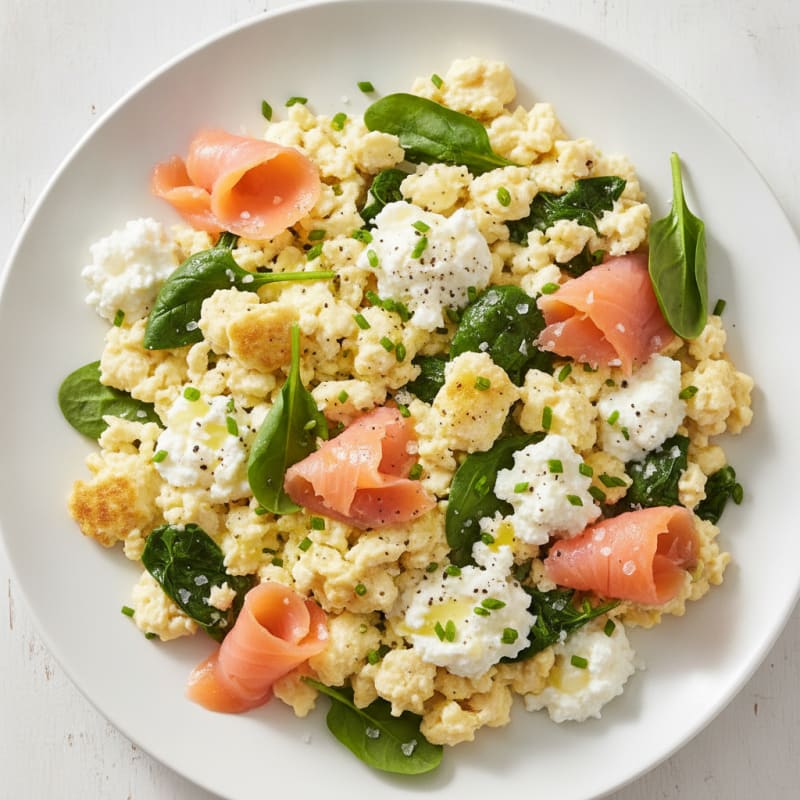 High-Protein Cottage Cheese Scramble