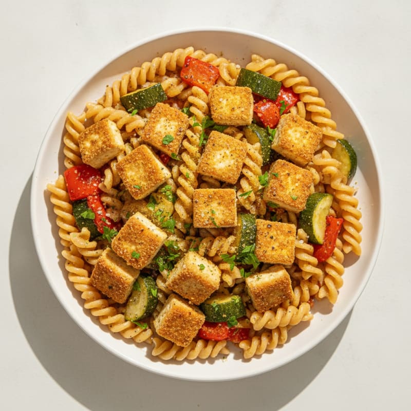 Tofu & Roasted Vegetable Pasta