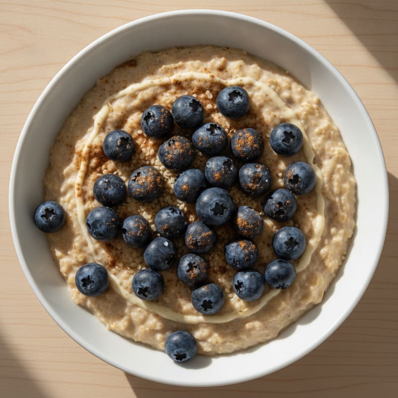 High-Protein Creamy Vanilla Oatmeal