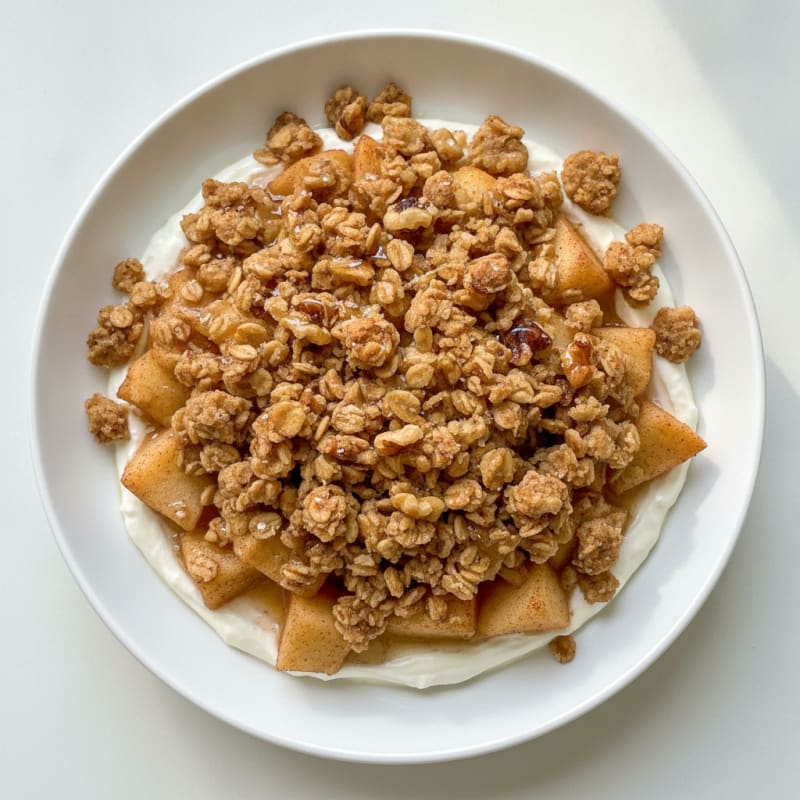 Baked Apple Crumble with Oat Topping