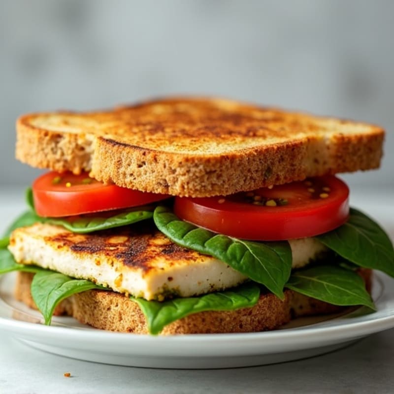 Crispy Grilled Turkey Pesto Sandwich