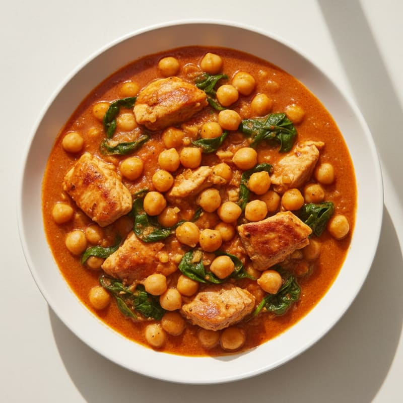 Creamy Spiced Chickpea and Tomato Curry