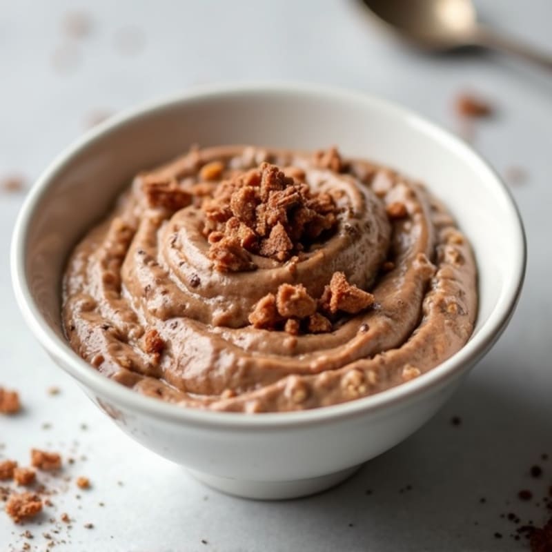Protein-Packed Creamy Chocolate Hazelnut Overnight Oats